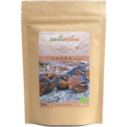 Bio Chaga prášok 250g Zdravovýživa - sušená mletá huba